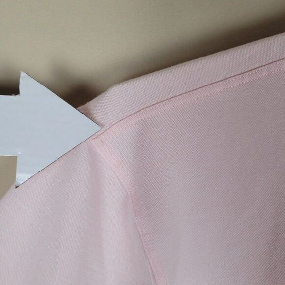 Lululemon Size L Evolution Short Sleeve Polo Oxford Strawberry Milkshake Pink - Picture 9 of 12